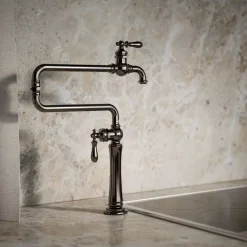Deck-mount pot filler