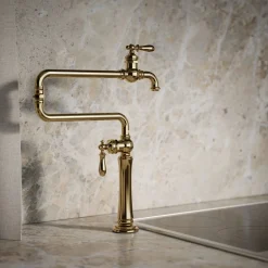Deck-mount pot filler