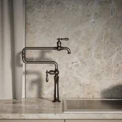 Deck-mount pot filler