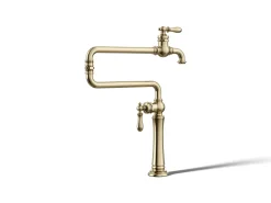Deck-mount pot filler