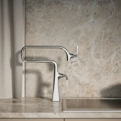 Deck-mount pot filler