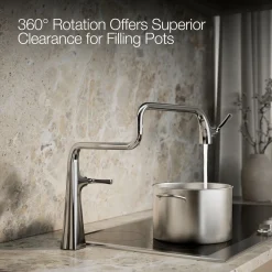 Deck-mount pot filler