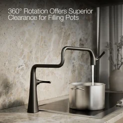 Deck-mount pot filler