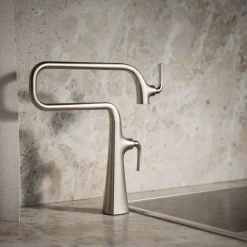 Deck-mount pot filler