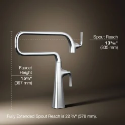 Deck-mount pot filler