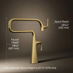 Deck-mount pot filler
