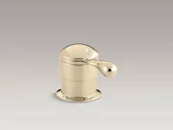 Deck-mount trim for transfer valve/vacuum breaker with lever handle, valve not included