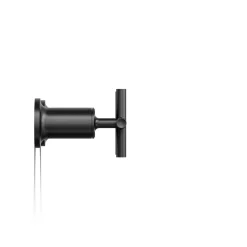 Deck- or wall-mount bath faucet handle trim with cross design