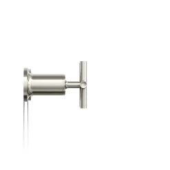 Deck- or wall-mount bath faucet handle trim with cross design