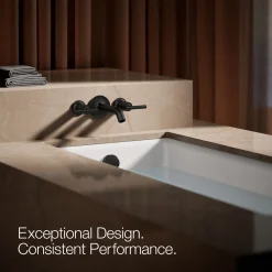 Deck- or wall-mount bath faucet handle trim with lever design