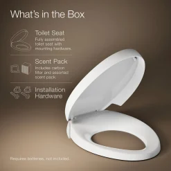Deodorizing elongated toilet seat