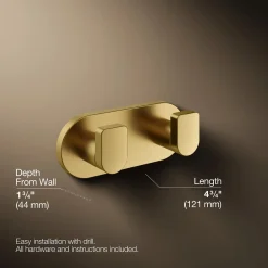 Double robe hook