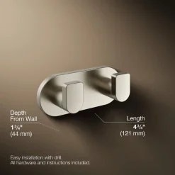 Double robe hook