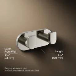 Double robe hook