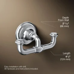 Double robe hook