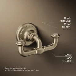 Double robe hook