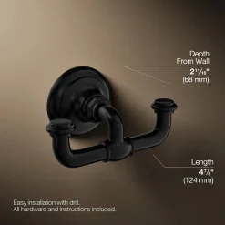 Double robe hook