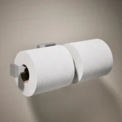 Double toilet paper holder