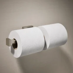 Double toilet paper holder