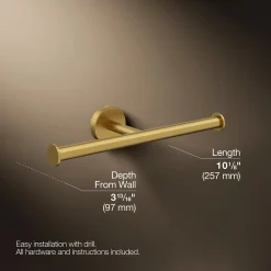 Double toilet paper holder