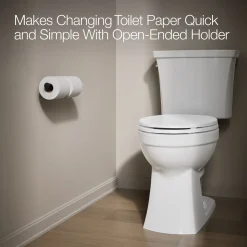 Double toilet paper holder