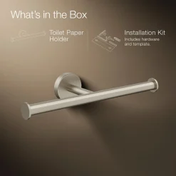 Double toilet paper holder