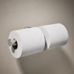 Double toilet paper holder