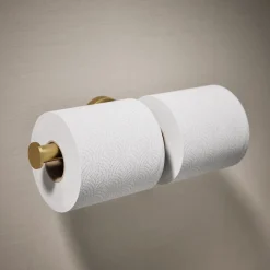 Double toilet paper holder
