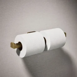 Double toilet paper holder