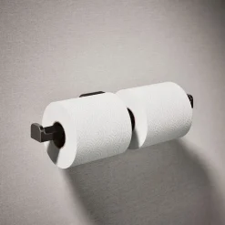 Double toilet paper holder