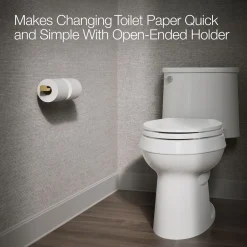 Double toilet paper holder
