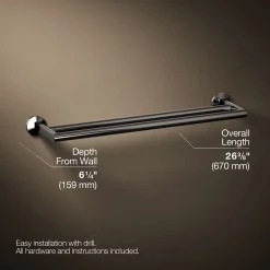 Double towel bar
