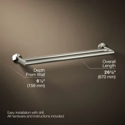 Double towel bar