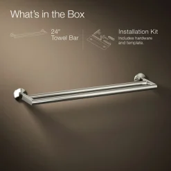 Double towel bar