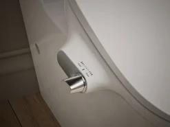 D-shaped manual bidet toilet seat