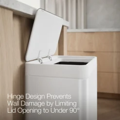 Dual-compartment step trash can
