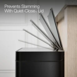 Dual-compartment step trash can