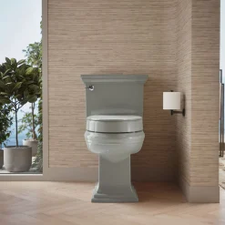 Elevated Quiet-Close™ elongated toilet seat