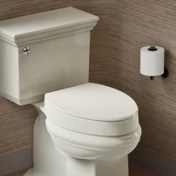 Elevated Quiet-Close™ elongated toilet seat