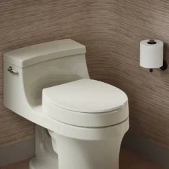 Elevated Quiet-Close™ round-front toilet seat