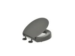 Elevated Quiet-Close™ round-front toilet seat