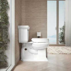 Elevated Quiet-Close™ round-front toilet seat