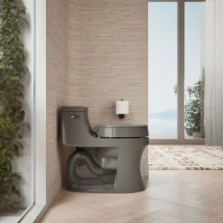 Elevated Quiet-Close™ round-front toilet seat