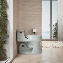 Elevated Quiet-Close™ round-front toilet seat