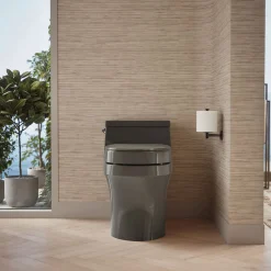 Elevated Quiet-Close™ round-front toilet seat
