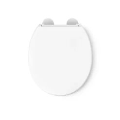 Elevated Quiet-Close™ round-front toilet seat