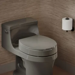 Elevated Quiet-Close™ round-front toilet seat