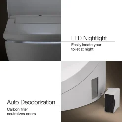 Elongated bidet toilet seat