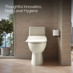 Elongated bidet toilet seat