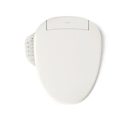 Elongated bidet toilet seat